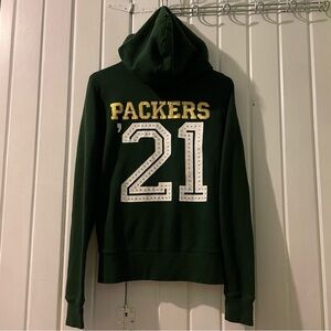 Vs. Pink y2k Green Bay Packers bling hoodie-small